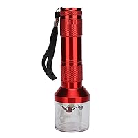 Electric Grinder,Electric Nail Powder Mixer & Herb Grinder, Aluminum Grinding Machine Tool, Electric Spice Crusher for Nail Salons Home (red)