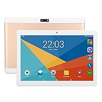 10 Inch Tablet 1080P Full HD Kids Edition Tablet Android 11 Dual SIM Octa Core CPU 3GB + 32GB 3G Network WiFi GPS Bluetooth 4000mAh Fast Charging Battery [Energy Class A +++](Gold)