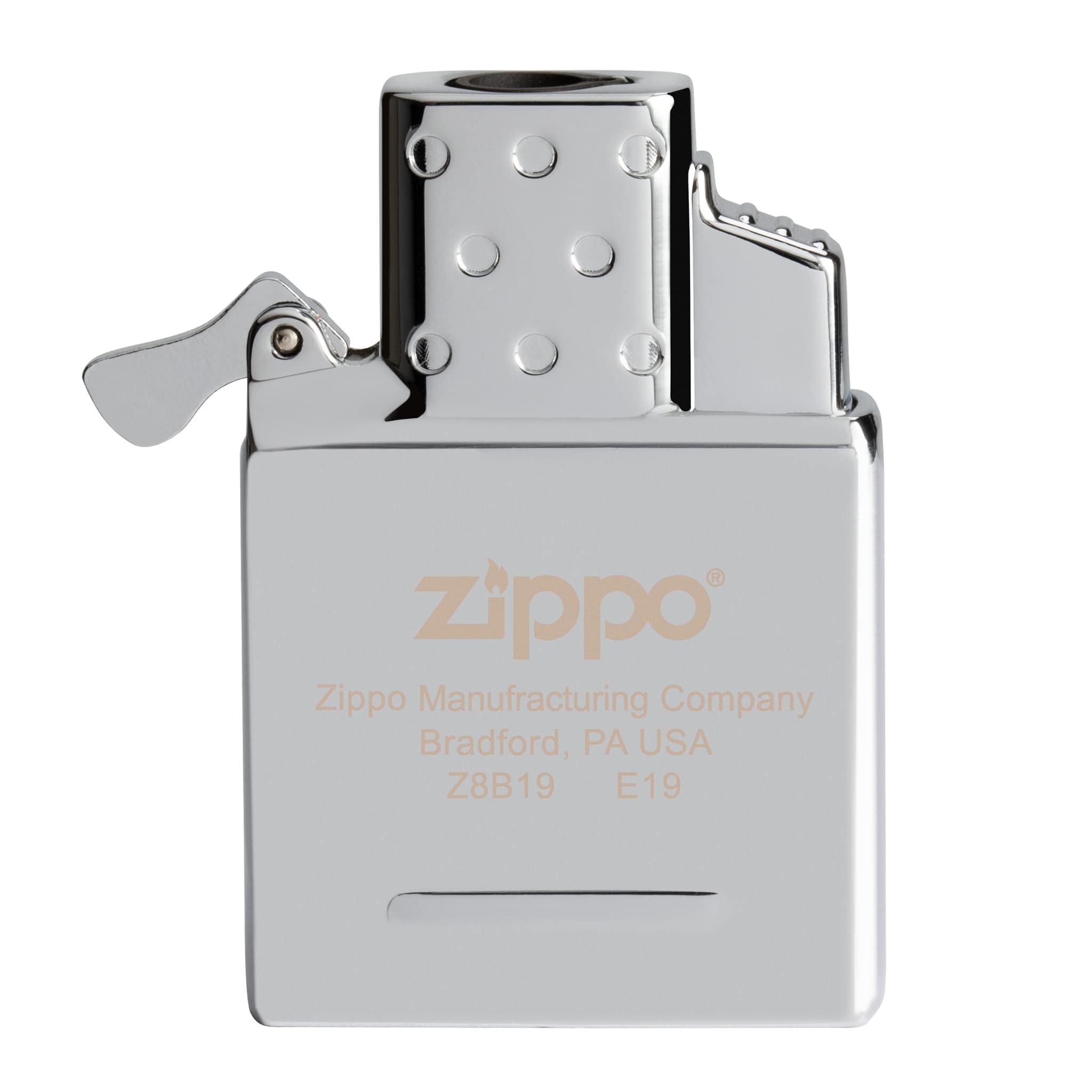 Zippo 65826 Butane Lighter Insert - Single Torch, Chrome