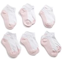 Jefferies Socks girls Seamless Sport Half Cushion Low Cut Socks 6 Pack