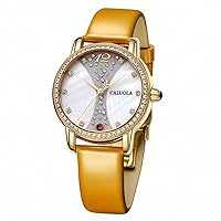 Quartz Watch Diamond Fashion Yellow Gold Women Watch 1031LD