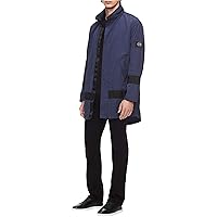 Calvin Klein Mens Stripe Jacket, Blue, Large