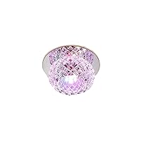 Qiangcui 5W 220V Modern LED Crystal Ceiling Light,Mini Chandelier Crystal Ceiling Lamp,Suit for Foyer Hallway Entryway Bedroom Kitchen//22 (Color : Colorful Light)