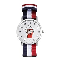 Raised Fist Poland Eagle Flag Wrist Watch Adjustable Nylon Band Outdoor Sport Work Wristwatch Easy to Read Time