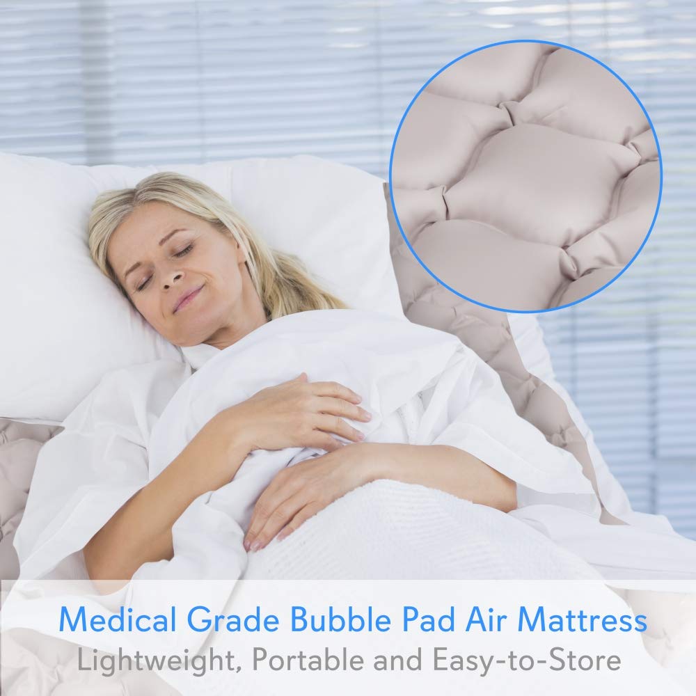 Serene Life Pressure Mattress Air Bubble Pad - Includes Electric Pump System Quiet, Inflatable Bed Air for Pressure, Ulcer and Pressure Sore Treatment - Standard Hospital Bed Size (SLAIRMATR45)