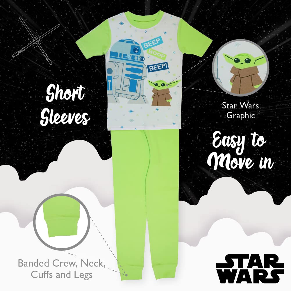 Star Wars Boys' 2-Piece Snug-fit Cotton Pajamas Set