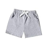 Short Toddler Boy Solid Sport Shorts Kids Beach Shorts Boys Button Shirts Short Sleeve