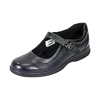 Leann Women's Wide Width Classic Leather Mary Jane Comfort Shoes