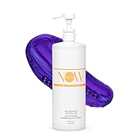 Nourishing No Yellow Violet Shampoo - Purple Shampoo for Blonde Color-Treated Hair - Removes Brassiness - Hydrate - Vegan - Color safe - Paraben & Sulfate free - For Men & Women - 32 Oz