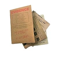 Melody Jane Dolls Houses Dollhouse Detective Police Evidence Reports Cold Case Files 1:12 Printed Card