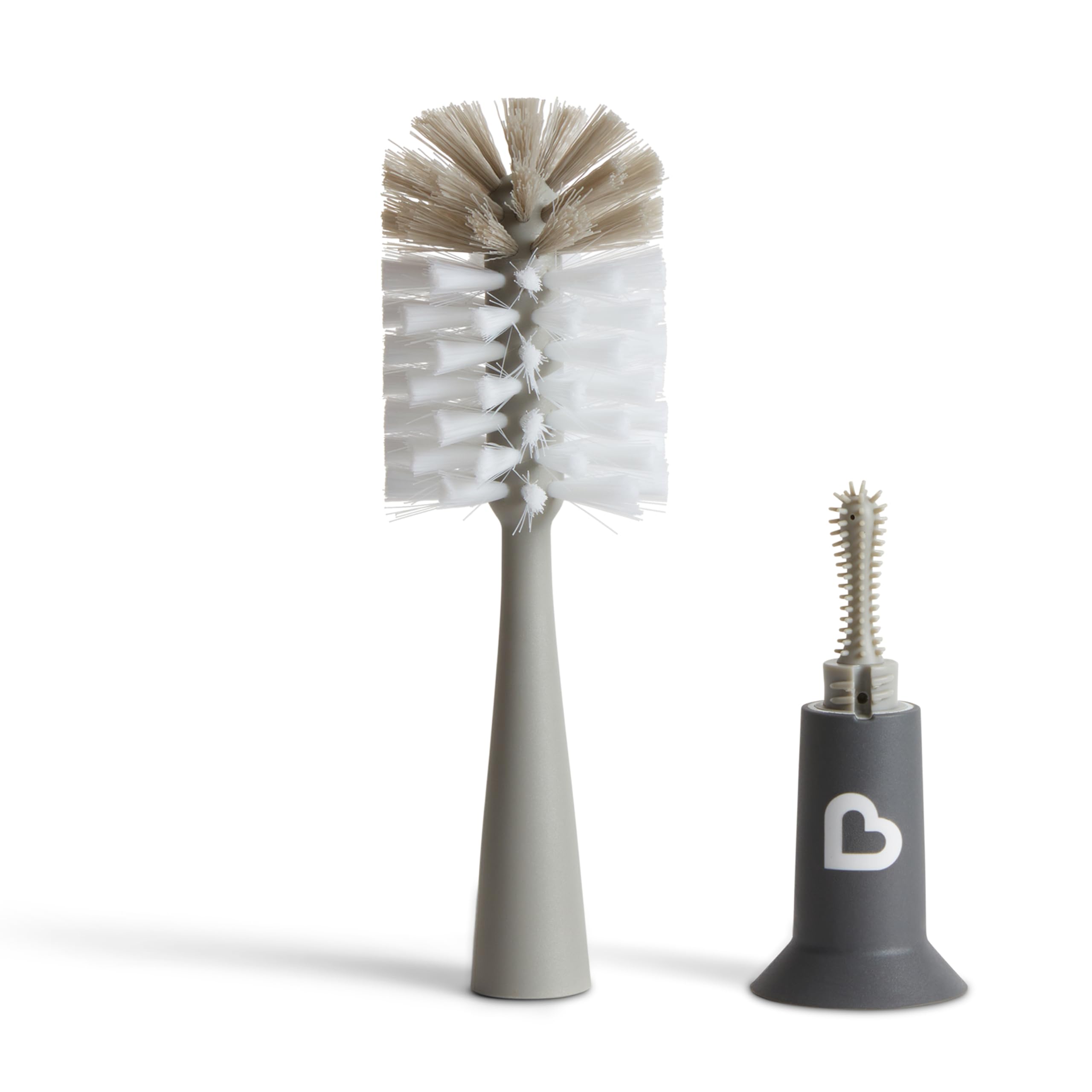 Munchkin® Bristle™ Bottle Brush, Modern Design, Grey
