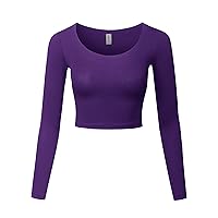 Made by Emma Women's Casual Comfortable Soft Stretch Solid 3/4 Sleeve V-Neck Top