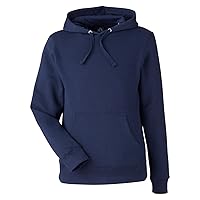 J America Unisex BTB Fleece Hooded Sweatshirt, TRUE NAVY, 3XL