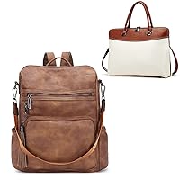 Backpack Purse bundles with Leather Briefcase