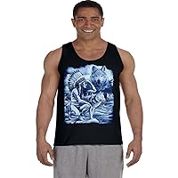 Mens Tank Tops Indian Wolf T-Shirt Sleeveless Muscle Tee