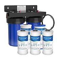 Waterdrop WHF21-PG 5 Micron 2-Stage Whole House Water Filtration System, with 10