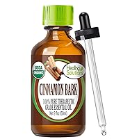 Healing Solutions Oils - 2oz Cinnamon Bark Essential Oil Organic, Pure, Undiluted Cinnamon Bark Oil for Hair Diffuser - 60ml