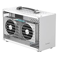 ITX Mini A4 Computer Case 7.5L Aluminum Mini-ITX Motherboard Small PC Case Test Bench Support SFX Power Supply 300mm Vedio Card Transparent Acrylic Side Panel