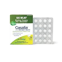 Gasalia Tablets for Relief from Gas Pressure, Abdominal Pain, Bloating, and Discomfort - 60 Count