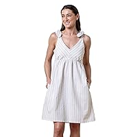 Hope & Henry Women's Sleeveless Organic Cotton Summer Dress