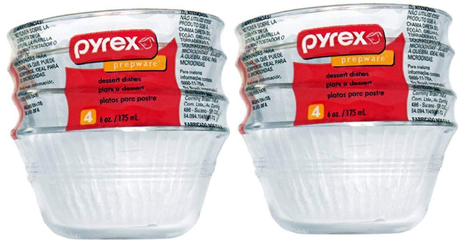 Pyrex 6-Ounce Custard Cups, Set of 4 (2)