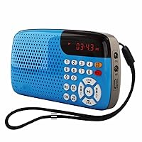 Portable Radio Mini Stereo LED Display Auditorium Large Speakers for Old Man Morning Exercise