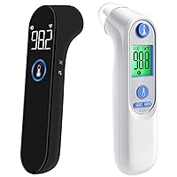 No-Touch Forehead Thermometer & Ear Thermometer for Kids, Babies and Adults