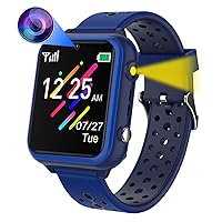 Kids Smart Watch Boys - Smart Watch for Kids with Calling 8 Games Music Player Camera SOS Alarm Clock Calculator 12/24 hr Touch Screen for Kids Age 3-12 Birthday Educational Learning Toys