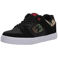 DC Unisex-Child Pure Elastic Lace Low Top Sneaker Skate Shoe