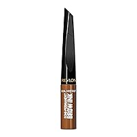 ColorStay 5-in-1 Semi-Permanent Brow Ink with Spoolie Brush, Waterproof, Transfer-proof, Smudge-proof, Easy to Remove Eyebrow Makeup, 351 Warm Brown Ink, 0.09 fl oz.
