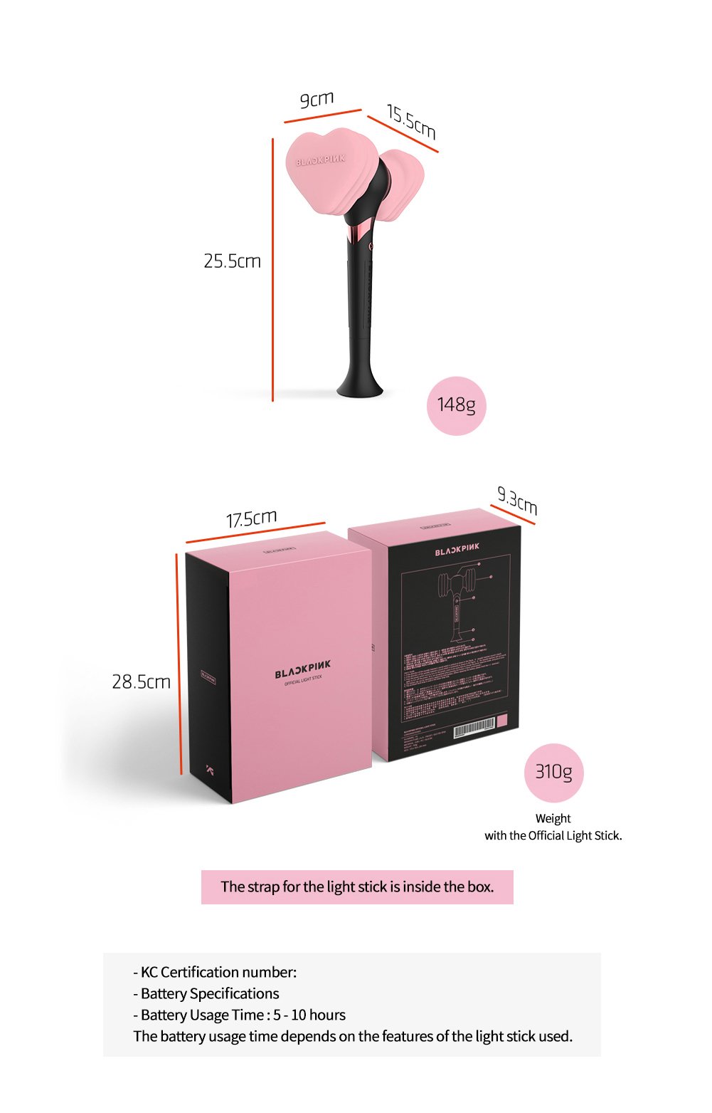 YG Entertainment Idol Goods Fan Products Select Blackpink Official LIGHTSTICK (LightStick)