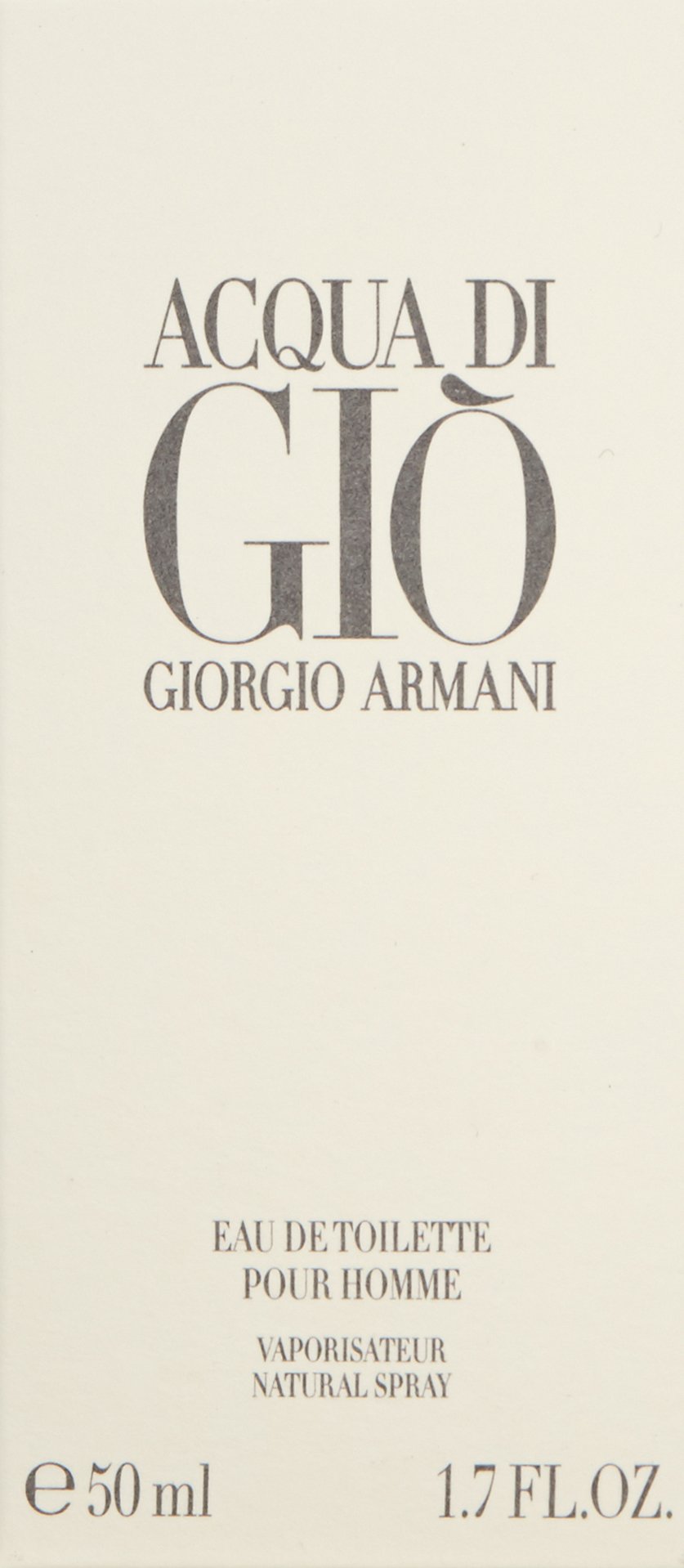 Giorgio Armani Acqua Di Gio Eau De Toilette Spray for Men, 1.7 Ounce, White, 1.7 Fl. Oz