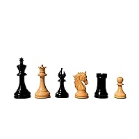 The Chess Empire- The Lord Wings Series Luxury Wood Chess Pieces Boxwood & Ebonized 4