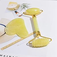 Face Massager Natural Jade Stone Roller Gua Sha Board Set Treatment for Skin Lifting Remove Wrinkles Beauty Massage Tool 1Pcs