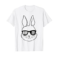 Edgy Easter Bunny s Cool Dude s Cartoon Style T-Shirt