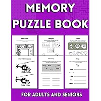Memory puzzles book for seniors with dementia, Relaxing memory activity book for older adults with dementia, alzheimer´s and neurodegenerative ... search, visual challenges, puzzles