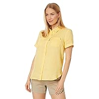 Tommy Hilfiger Women's Camp Shirt, Snapdragon, Small