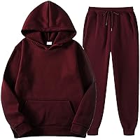 Big And Tall Hoodies For Men Hooded Sports Tracksuit Unisex Two Piece Running Outfits Long Sleeve Pullover Hoodies