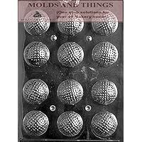 GOLF BALLS 3D Chocolate Candy Mold, Sports chocolate candy mold With copywrited Molding Instruction