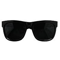 ShadyVEU Classic Square Flat Top Oversized Super Dark Tint Lens UV400 Mens Womens Sunglasses