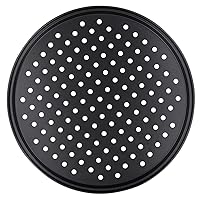 Hemoton 1pc Pizza Plate Circle Tray Microwave Crisper Stainless Steel Cake Pan Pizza Baking Plate Steel Baking Silicone Mat Pizza Dish for Oven Non-stick Baking Pan Pizza Baking Pan Cheese