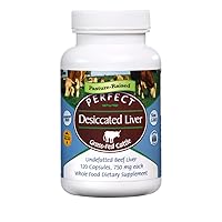 Perfect Supplements – Perfect Desiccated Liver – 120 Capsules – Undefatted Beef Liver – Natural Source of Protein, Iron, Vitamins A & B – 3 Pack
