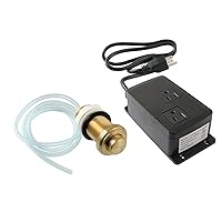 Kingston Brass KADK217 Trimscape Dual Outlet Garbage Disposal Air Switch Kit, Brushed Brass