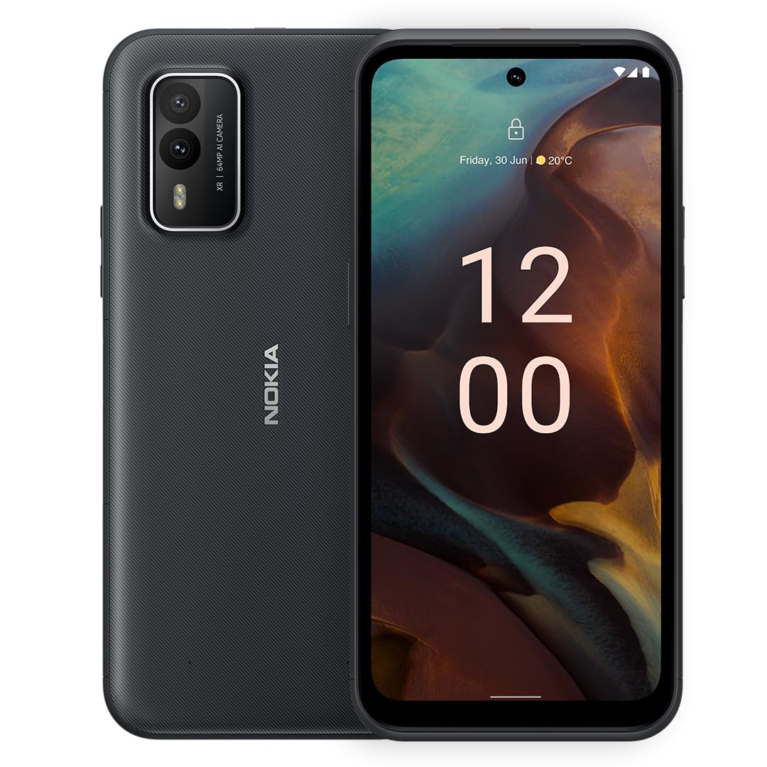 Nokia XR21 5G | Android 12 | Unlocked Smartphone | Dual SIM | US Version | 6/128GB | 6.49-Inch Screen | 64MP Dual Camera | Midnight Black