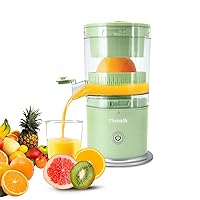 Electric Citrus Juicer, Tintalk Rechargeable Wireless Portable Juicer With USB, Fruit Juice Automatic Squeezer for Orange, Lemon, Grapefruit, Pomegranate - One Button Operate, Hands-Free, Easy Clean