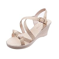 SULEAR New Sandals Sandalias Women Shoes Summer Sandals Casual Peep Toe Platform Wedges Sandals Shoes