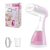Handheld Garment Steamer Iron for Clothes, GOLUMU 1500W Fast Heat Up Portable Travel Clothing Steamer Fabric Wrinkles Remover for Curtain Bed, Strong Steam, 300ml Large Detachable Water Tank