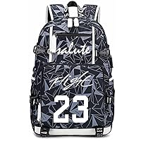 FANwenfeng Basketball Player J-ordan Luminous Backpack Travel Backpack Fans Bag for Men Women (Style 7)