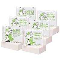 Goat Soap Value Six Packs - for Soft, Natural and Healthy Skin, Milk Body Soap Bar - 6 x 100g (3.5oz) Bars - Lemon Myrtle