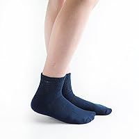 Loose Fit Cotton Diabetic Socks for Men and Women, 3 Pairs, 1/4 Crew